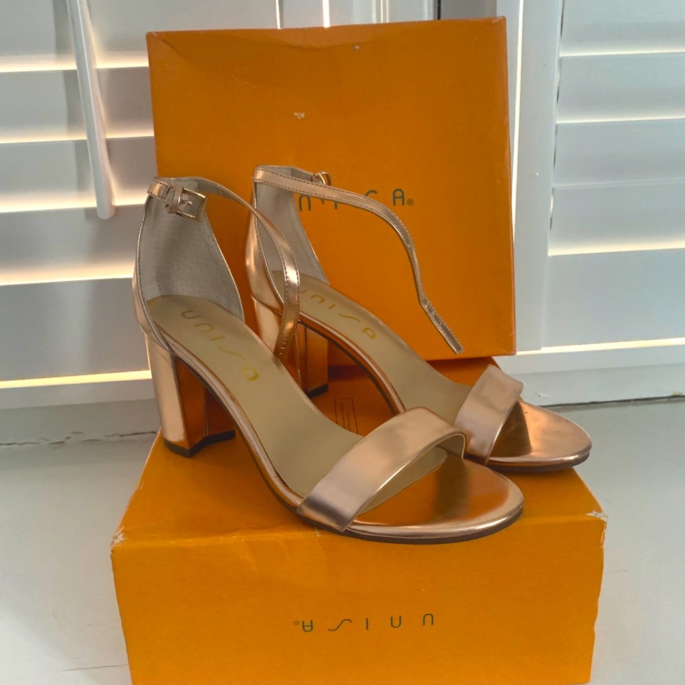 Rose Gold Heels (worn once!)